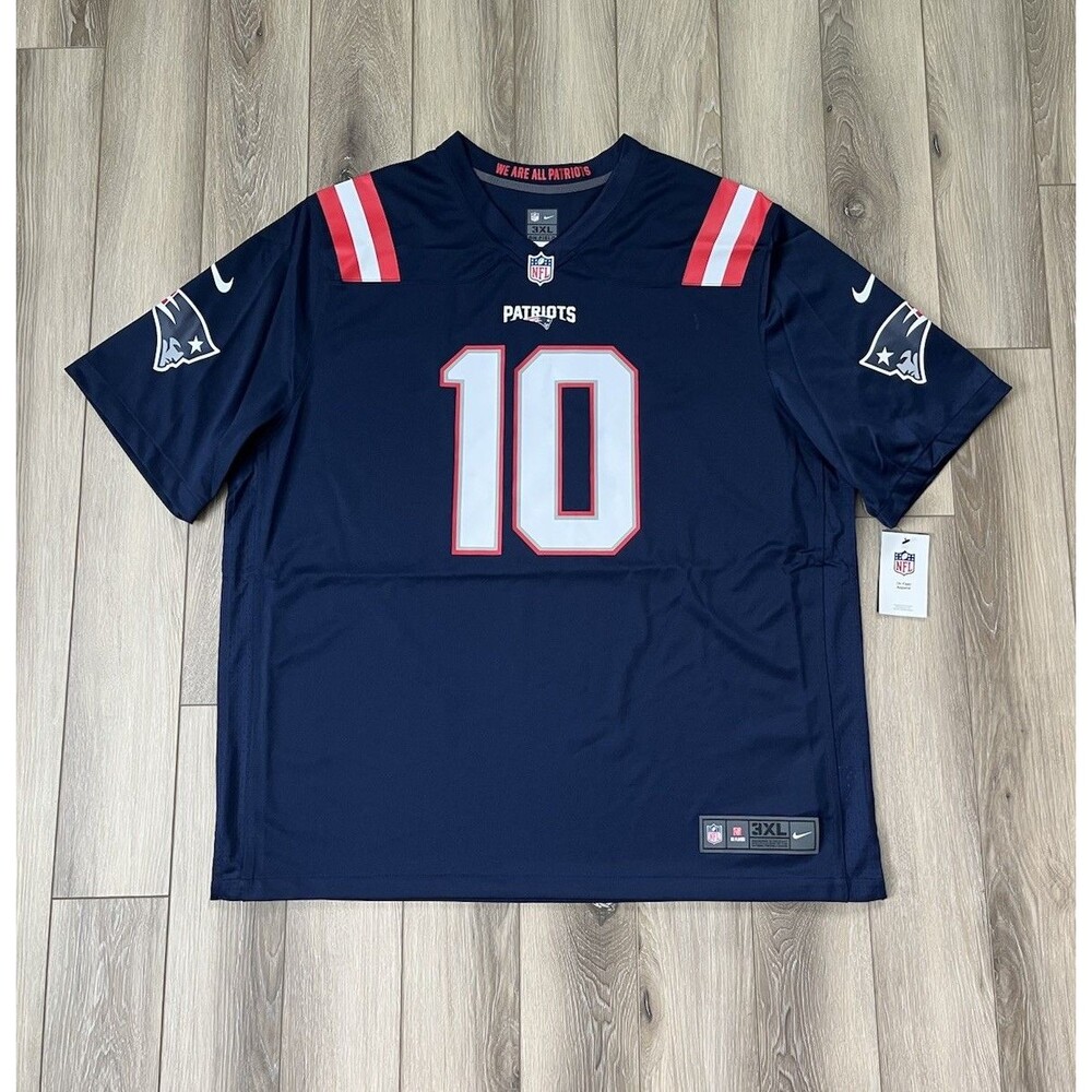Mac Jones #10 New England Patriots Game On-Field Jersey Blue Size 3XL NEW!